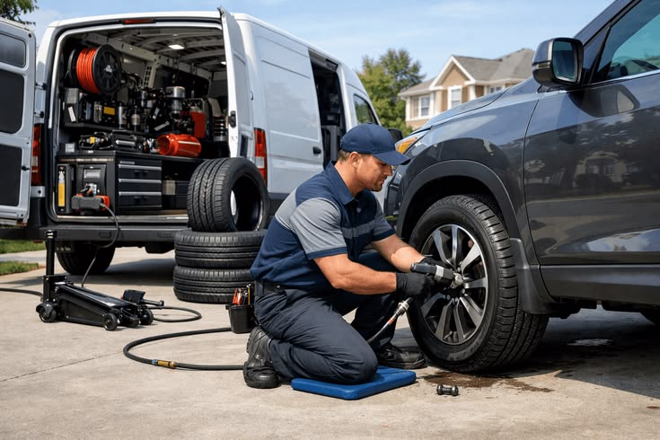 Tyre Repair Jumeirah Golf Estates Mobile Service